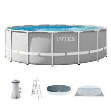 12ft X 30in Prism Above Ground Pool Set With 530 GPH Filter Pump And Steel Frame Pool Ladder - 1 - 查看 6
