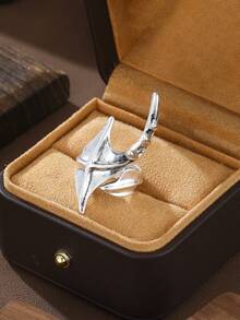 1pc Personalized Asymmetrical Exaggerated Cyberpunk Gothic Hip-Hop Punk Alien Ring Alloy Ring Jewelry Clothing Accessories - Ring - View 6