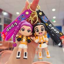 Bộ 1 móc khóa hoạt hình dễ thương K-Pop D-Emon Hunter, mặt dây chuyền acrylic kiểu ngẫu nhiên, thích hợp cho chìa khóa, túi xách, quà tặng sinh nhật. - Nhiều màu - Xem 9
