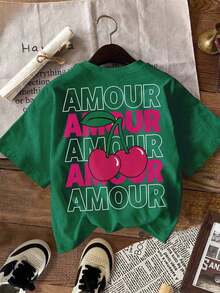 LUNE Vacaciones, Primavera, Conjuntos de Vacaciones para Mujer, Camiseta de Primavera para Mujer - Vert - Ver 3