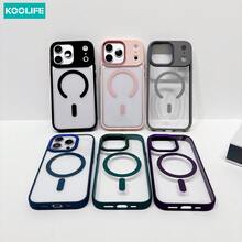 Koolife 1件裝適用於 iPhone 18 Pro/18 Pro Max/17 Pro Max/Apple 17/Apple 17 Pro/Apple 17 Air/16/16 Pro/16 Plus/16 Pro Max/11/12/13/14/15 Pro Max 加厚防摔 TPU+PC 磁吸保護殼，極致防護，透明材質還原原機色 - 寶藍色 - 查看 12