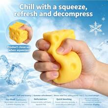 1pc Cheese Milk Squishy Stress Relief Toy, Party Favor, Squeeze Ball, Sensory Toy For Autism - Multicolor - View 11