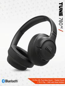 JBL Tune 780NC 无线耳机，自适应降噪，蓝牙 6.0，头戴式耳机，76 小时续航，空间音频，高解析度纯正低音，游戏耳机，带麦克风，适用于旅行、笔记本电脑、PC 和手机。 - 查看 13
