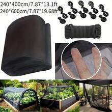 1 tấm lưới làm vườn siêu mịn - Chống côn trùng, chim, muỗi, thích hợp cho rau, quả, hoa và luống trồng trên sân hiên, lưới chống muỗi, lưới kiểm soát sâu bệnh trong vườn, lưới chống chim, rào chắn săn bắn, lưới bảo vệ cây trồng, lưới che chắn sân hiên, lưới che chắn sân vườn, lưới che phủ cây trồng quanh năm, chống nắng và sâu bệnh, đường hầm tăng trưởng cây trồng, lưới bảo vệ cây trồng trong vườn, có dây rút. - Bộ nhiều mảnh - Xem 8