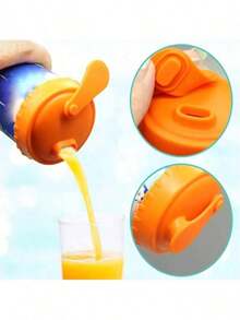 6 nắp đậy lon silicon tái sử dụng, thích hợp cho lon nước ngọt, bia, nước tăng lực, nước ép trái cây. - Nhiều màu - Xem 6