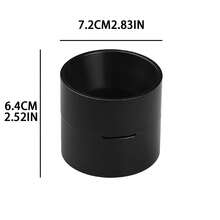 Ensemble de filtre de capsule de café noir réutilisable, comprenant un entonnoir en tissu, une brosse, une cuillère et un couvercle en silicone. Peut être rempli de grains de café et est compatible avec plusieurs modèles de machines à café - Noir - Voir 5