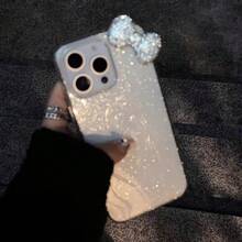 Ốp lưng điện thoại thời trang, sang trọng, đính đá 3D hình nơ lấp lánh cho iPhone 15 Pro Max, 16, 13 Pro, 11, 12, 14 Pro, kiểu dáng thời trang và sáng tạo, bảo vệ toàn diện điện thoại. - Nhiều màu - Xem 5