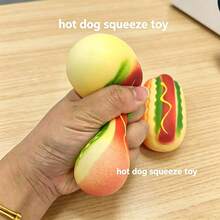 1pc Stress Relief Squishy Toy, Slow Rebound Squeeze Toy, Soft Texture, Comfortable Squeezing Feel, Soft Spongy Squeeze Ball, Stress Relief Soft Gel Squeeze Ball, Effectively Relieve Stress And Anxiety, Daily Essential, Holiday Gift - Multicolor - View 3