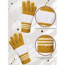 3 Pairs Microfiber Plant Dusting Gloves Leaf Cleaning Gloves Indoor Plants, Blinds, Furniture, House (Dark Blue, Gray, Khaki, White, Small) - Dark Blue, Gray, Khaki, White + Small + 3 - View 6
