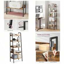 Garage Integrated Storage Racks - Brown - View 1