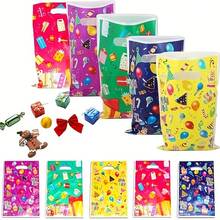 50pcs Party Plastic Bags, 9.8 Inch * 6.3 Inch Party Plastic Bags, Candy Birthday Party Cookies Gift - View 2