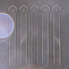 5pcs/10pcs Acrylic Earring Display Stands - Semi-Circle Jewelry Holder, 4.5 Inch Lightweight Durable Earring, Pendant Earring Rack, No Power Needed, Minimalist Design, Smooth Surface, Ideal For Boutiques, Retail Stores - Multiple Styles - View 8