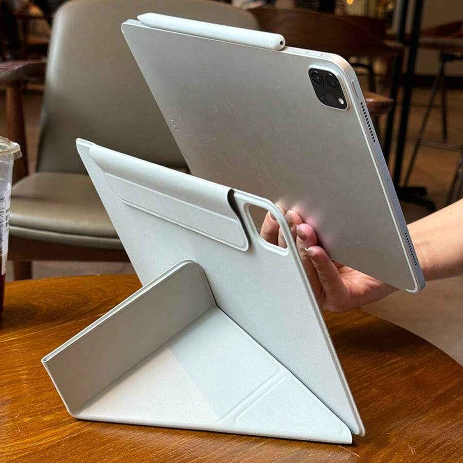 Funda protectora compatible con iPad Pro de 11 pulgadas, modelos 2025 M3 y 2026 M4, iPad Air de 13 pulgadas, 11 pulgadas 4ta/5ta generación, funda protectora para iPad de 10.9 pulgadas 10ma generación, funda protectora para modelos A16 de 11va/10ma generación 2024 2022 M2 - Gris - Ver 1