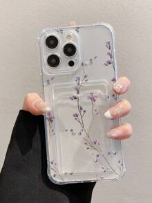 Ví đựng thẻ đa năng hình tứ giác trong suốt vẽ hoa, tương thích với iPhone 17/17 Pro/17 Pro Max, 16/11/16 Pro/16 Plus/16 Pro Max/16E/15 Pro Max/13/14/12/XS/XR/7G/8P, tương thích với Samsung Galaxy S25/S25 Plus/S25 Ultra, A16/A36/A26/A56/A50/A12/A32/A52/A72/A51/A21S/A13/A14/S24/S24 Plus/S24 Ultra/S20/S23/S22/A53/S20 FE/S21, tương thích với 11/12 Pro/12/12X/13 Pro/14 Pro/15 Pro/X3 Pro, tương thích với Redmi 10/9/Note 9/12C/Note 11 Ốp điện thoại chống sốc cho Pro/Note 8 Pro/9C/9A - Hồng - Xem 2