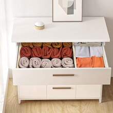 Oaoleer 12PCS/Set Drawer Organizer Clothes, Dresser Organizer For Nursery Bedroom Closet Organization And Storage - Baby Clothes Organizer Bins - Drawer Divider For Sock Underwear Bra Ties - View 4