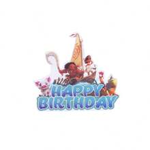 Ocean Princess Theme Birthday Party Supplies Set, Includes Banner, Plates, Cups, Hanging Swirl Decorations, Cake Topper, Gift Bags, Suitable For Tropical Hawaiian Style Birthday Party Decorations - Cartoon Tableware Set - View 7