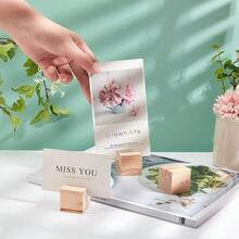 10 chiếc giá đỡ thẻ hình khối bằng gỗ - Giá trưng bày đa năng dùng để đựng ảnh, ghi chú và đồ thủ công mỹ nghệ. - Nhiều màu - Xem 6