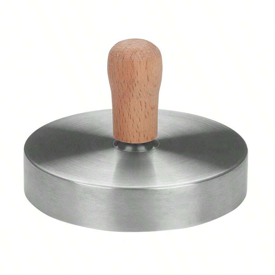 Khuôn làm bánh hamburger bằng thép không gỉ (2/3 cái), khuôn ép thịt hamburger - Bạc - Xem 1