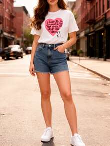 Plusstorlekar T-shirts - Vitt - Visa 2
