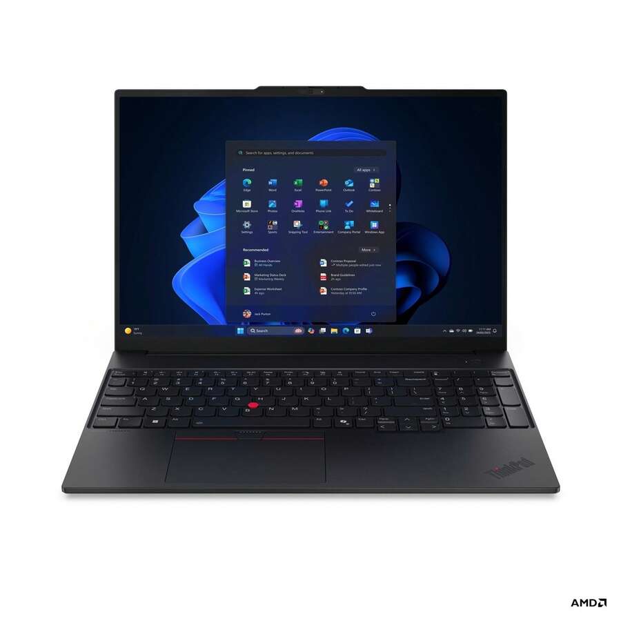 New - Lenovo ThinkPad E16 Gen 3 16" Touch AMD Ryzen 7 250 3.3GHz 16GB RAM 1TB SSD WIN11P, Eclipse Black - 黑色 - 查看 1