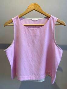 BASIC CASUAL TANK TOP FOR WOMEN - 羅莎 - 查看 1