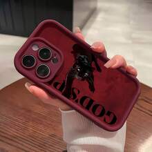 Fundas para teléfono  Red God's Plan. Compatibles con , Apple, VIVO, OPPO, , Transsion, ,  y Honor. Fabricadas en silicona TPU, ofrecen protección contra golpes y caídas. - Burdeos - Ver 2