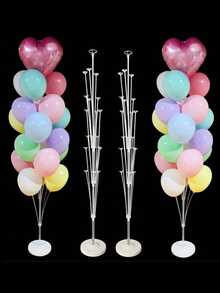 130/160cm Balloon Stand Set, With Base And Pole, Suitable For Wedding, Birthday Party, Anniversary, Summer Decoration, Engagement, Christmas Party, Easy To Assemble, Suitable For Event And Party Decoration - Multiple Styles/colors - View 4