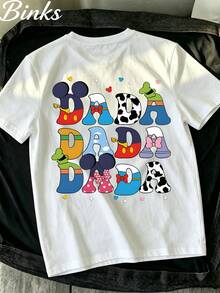 Disney Dad Life T-Shirt, Mickey Mouse & Friends Inspired Dad Tee, Funny Father's Day Gift For Disney Dads - 白色 - 查看 2