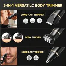 Electric Body Hair Trimmer - Groin Trimmer For Men - Bikini Trimmer Women - Wet/Dry Shaver Groomer, Replaceable Ceramic Blade Heads, USB Recharge Dock, Waterproof Hygiene Razor,Black - Xem 10