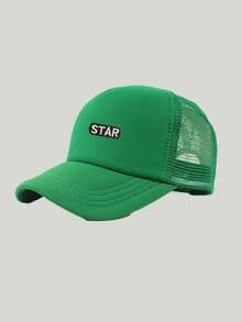 1頂女款「STAR」字母網眼棒球帽，輕量透氣戶外遮陽帽，戶外防曬帽，中性極簡透氣網眼帽 - 彩色 - 查看 6