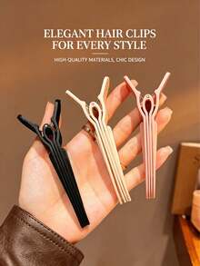 3/1 High Crown Root Volume Positioning Clip, Seamless Alligator Hair Clip, Unisex Slouchy Hair Styling Pad Clip - Multicolor - View 5