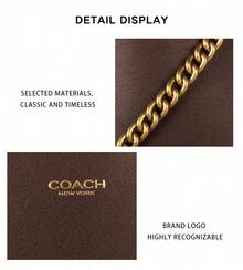 Coach Brooklyn 女士单色斜挎包 CW614B4MPL - 楓樹棕色CW614B4MPL - 查看 7