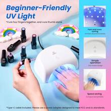 Beetles 68PCS 32 Colors Gel Nail Polish Kit With UV Light, TPO & HEMA Free Studio Essentials Set, Contains Base Coat, Cat Eye & Top Coat, All-In-One DIY Nail Tools, Home Salon Manicure Gifts For Women - 68PCS 32 Colors Summer Box Studio Essentials - 查看 7