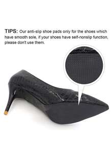 20pcs/10pcs/5pcs/1pc Anti-Wear Shoe Sole Pads, Self-Adhesive Rubber Pads For High Heels, No-Cut Black Non-Slip Silent, Belt, Shoe And Boot Accessories, Back To School Supplies, Footwear, Spring/Summer Selection, Bridesmaid Gift - Multicolor - View 6