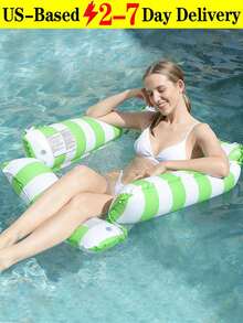 Hot Inflatable Pool Hammock With Mesh New 4-In-1 Multipurpose Pool Float Her To Water Recreation Leisure Lounger Spa Summer,Beach Must Haves,Pools For Adults,Pool Decor,Beach Accessories,Floaties Swimming Poolvacation Essentials,Pool Float - Black-1pc - View 15