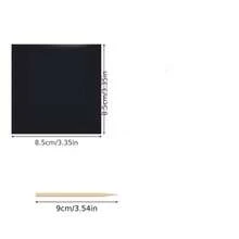 Bộ 50 tờ giấy cào nghệ thuật cầu vồng kèm 1 que tre, bộ tranh cào DIY kỳ diệu, thích hợp làm quà tặng sinh nhật, quà tặng ngày lễ cho bé trai và bé gái. - 50 tờ giấy + 1 bút tre - Xem 6