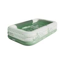 1 Set Piscina Inflable de Material PVC Duradero de 118 Pulgadas, Piscina Plegable Grande para Salpicar, Fácil de Instalar, Drenaje Rápido, Diseño a Prueba de Fugas, Piscina Portátil para Adultos y Familia al Aire Libre, Adecuada para Patio Trasero, Jardín, Patio, Fiesta, Regalo de Vacaciones - A - Ver 10