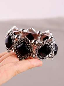 1 chiếc vòng tay phong cách cổ điển, thiết kế độc đáo, sang trọng, thanh lịch kiểu Bohemian, trang sức nữ thích hợp đeo hàng ngày, dự lễ hội và tiệc tùng. - Nhiều màu - Xem 12
