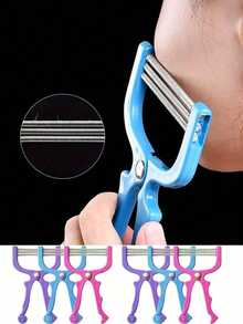 Removedor de vello facial indoloro para mujeres, rodillo de primavera portátil y manual para eliminación indolora del vello facial, adecuado para rostro, barbilla, mejillas, barba, bigote, herramienta de eliminación de vello de primavera, herramienta compacta de rodillo de primavera - Multicolor - Ver 4