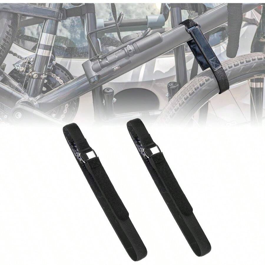 Straps Rack With - CARGEN Multi-Purpose Tighten Straps, Tie Downs Wheel Stabilizer Strap Transportation And Storage, 2PCS, Black, 1x 26 - Black + 26" - View 1