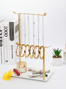 1pc Elegant Jewelry Stand, 3-Tier Rack To Neatly Store Necklaces, Earrings, Rings And Bracelets. It Is Both A Beautiful Home Decor And A Practical Storage Organizer. A Perfect Gift For Sisters, Mothers And Daughters. - Multicolor - View 8