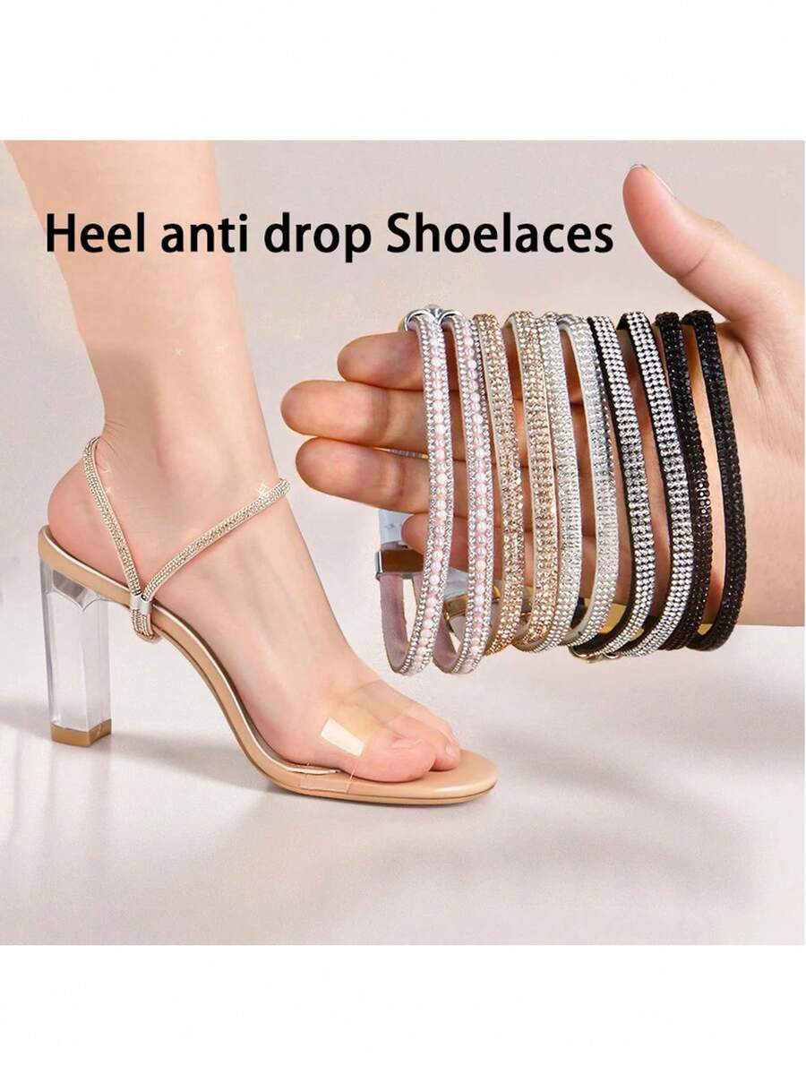 New Multifunctional Shoelaces, Elastic Adjustable Laces For High Heels & Sandals, No Heel Installation Required, Luxury