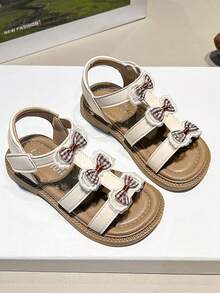 Sandalias suaves, cómodas y antideslizantes de estilo minimalista y de moda para niños, adecuadas para primavera y verano - Beis - Ver 4