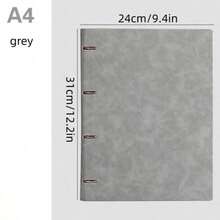 A4 Vintage Refillable Notebook With Suede-Like Hardcover - 200 Pages, Index Tabs, And Horizontal Pages, Suitable For Diaries, Business Plans, And Travel Journals - Hardcover Notebook (A4 Size) For School Supplies And Business Office Diary - Multicolor - View 16