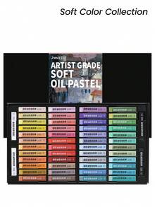Ensemble de pastels à l'huile doux JIESO, baril carré, crayons à la cire de haute qualité et lisse, combinaison de 24/48 couleurs classiques, recharge de couleur unicolore large, convient pour les artistes, les étudiants, le coloriage, la peinture, la création artistique - Ensembles - Voir 20