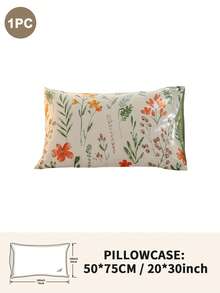 1pc/2pcs/4pcs Polyester Flowers And Plants Floral Plant Print Pillow Cover Set (Pillow Inner Not Included), Soft & Comfortable, Suitable For All Seasons,Perfect For Home Dorm Apartment Guest Room Vacation Rental & Gift-Giving - Multicolor - View 31