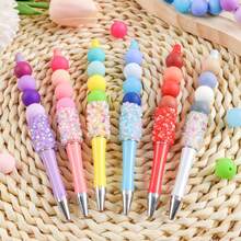 150Pcs Silicone Beads For Keychain Making Kit 15mm 30 Colors Loose Round Rubber Silicone Focal Beads For Pens, Necklace Bracelet Making Kit, Jewelry, Art, Crafts, DIY - Màu xanh dương - 150 chiếc - Xem 11