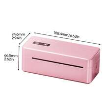 Phomemo Bluetooth Shipping Label Printer 4x6, 2410-BT Wireless Thermal Label Printer For Small Business, Portable Inkless Label Printer With Easy Setup And High-Speed Printing, Compatible With Android, Laptops And Major Online Platforms - Pink Portable Inkless Label Printer - View 2
