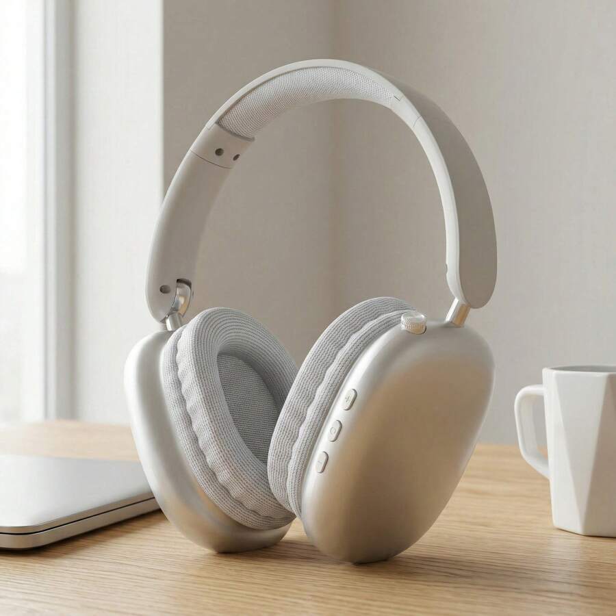 Wireless Bluetooth Headphones, 40 Hrs Playtime Wireless Over-Ear Headphones,4 Mics ENC Noise Cancelling For Clear Calls, Lightweight Headset With Deep Bass Comfort Fit For Travel Work - 查看 1