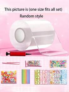 1 Set Colorful Nano Putty DIY Stress Relief Squeezing Toy, Random Color - Clear - View 3